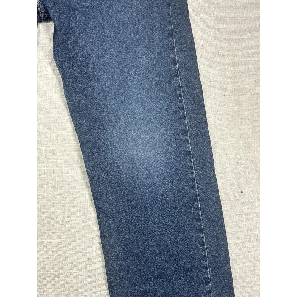 Levi's‎ 505 Jeans Mens 38x32 Blue Medium Wash Denim Regular Fit Stretch Straight